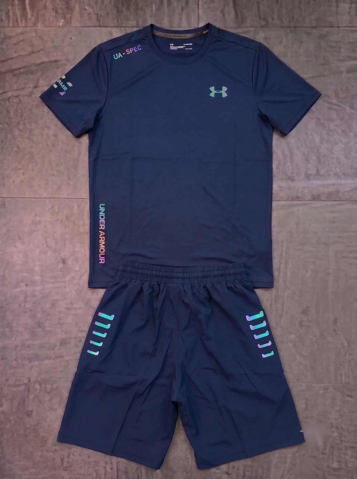 Blue reflective UA set